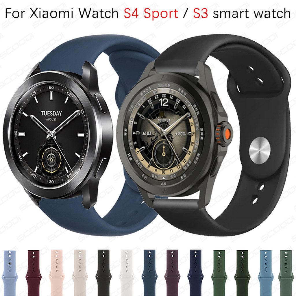 สายซิลิโคนสําหรับ Xiaomi watch S4 Sport / S3 / S2 / S1 Active / S1 Pro / Color 2 Sport Smartwatch สา