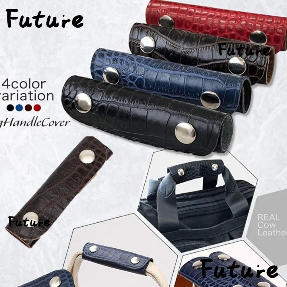 Future ปลอกหุ้มมือจับกระเป๋าเดินทาง หนัง PU แบบนิ่ม แบบพกพา ถอดออกได้