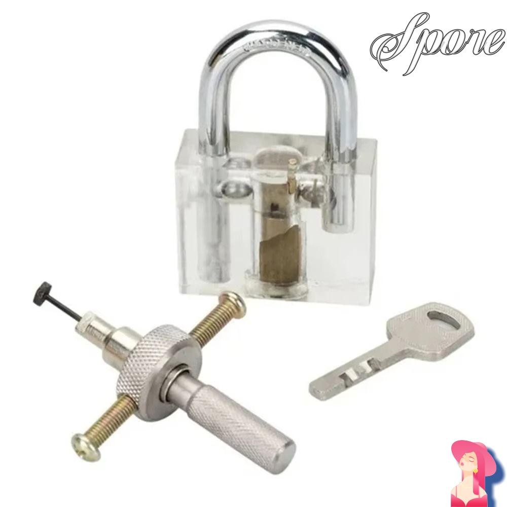 Spore Lock Pick Tool, Practice Keylock With Metal Lock Disc Holder,คุณภาพสูงประแจเครื่องมือทนทาน Har