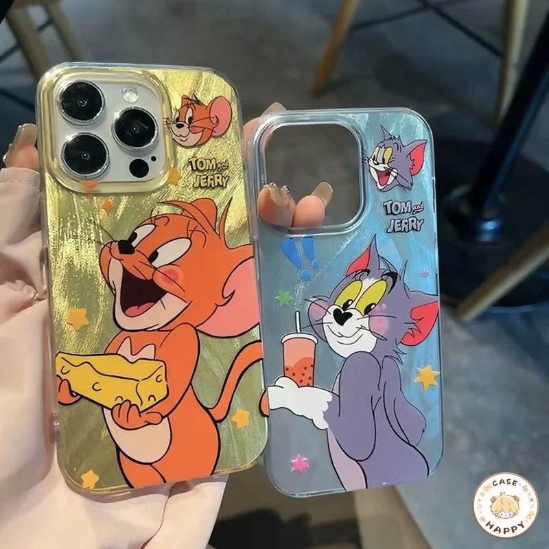 รูปแบบการ์ตูนทอมและเจอร์รี่ที่น่ารักและน่าสนใจ เคสไอโฟน 7Plus 11 13 15 14 12 Pro Max 7 8 15 Plus XR X XS Max SE 2022