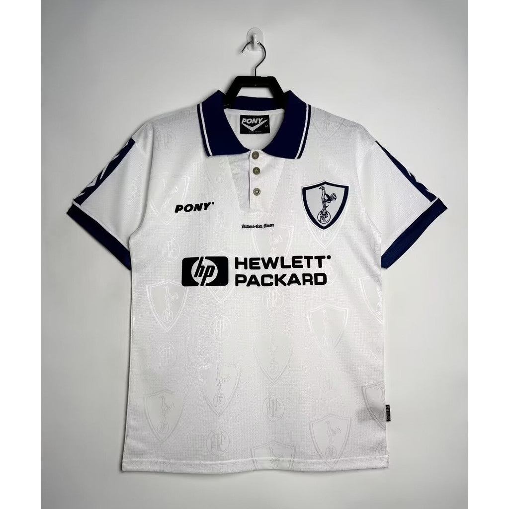99797 ท็อตแน่ม ฮอตสเปอร์ บ้านเสื้อกีฬาฟุตบอลย้อนยุคด้านบนเสื้อยืดแขนสั้น