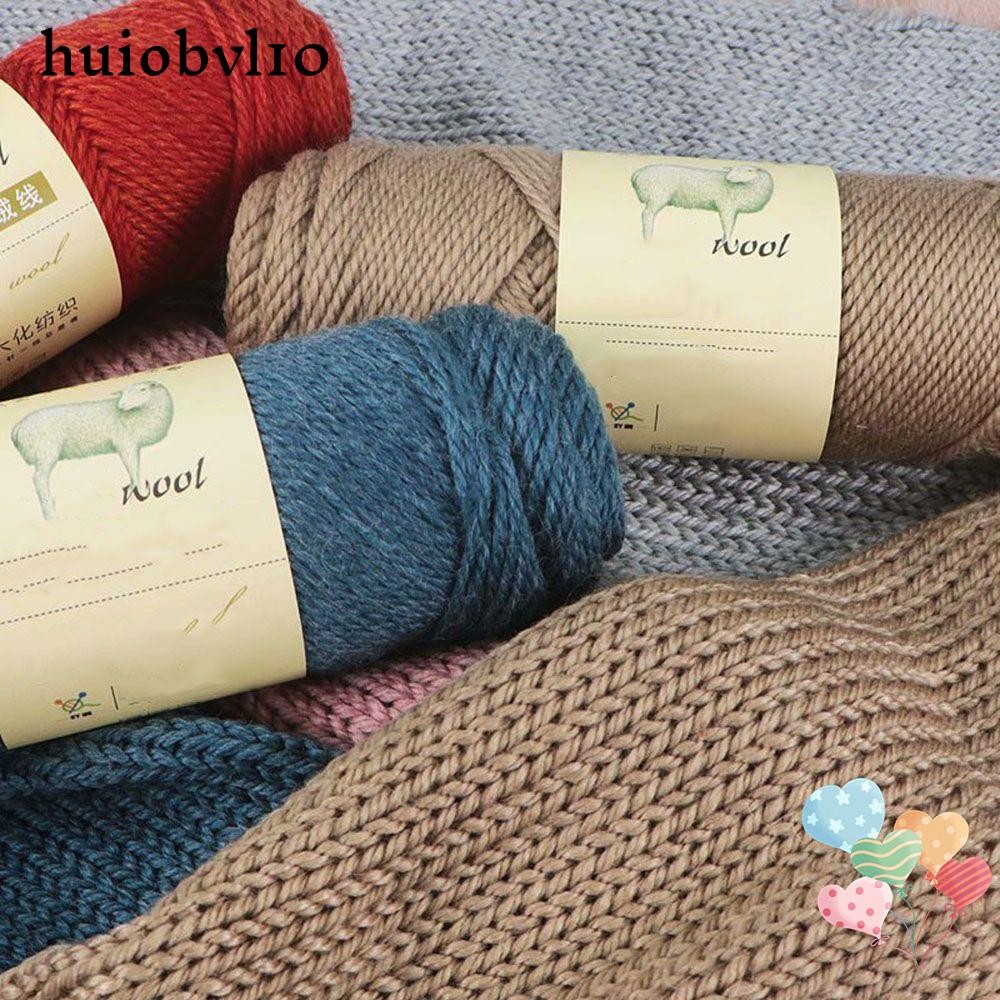 Huiobvl10 100g ขนสัตว์โครเชต์เส้นด้ายผ้าพันคอเหมาะสําหรับด้ายถักมือเสื้อกันหนาวเด็กหวานนุ่ม