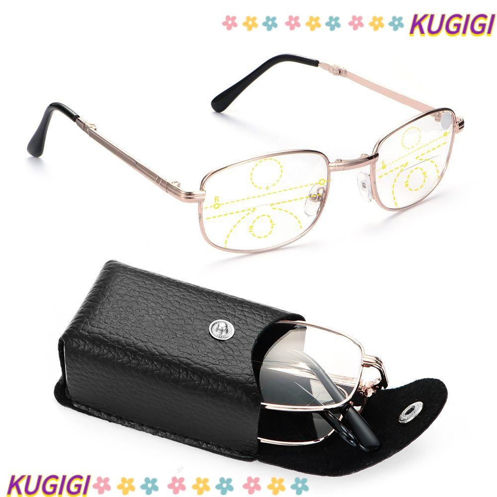 Kugigi แว่นสายตายาวแบบพับได้ Far Near Sight +1.00~+4.00 องศา Progressive Multifocal Lenses