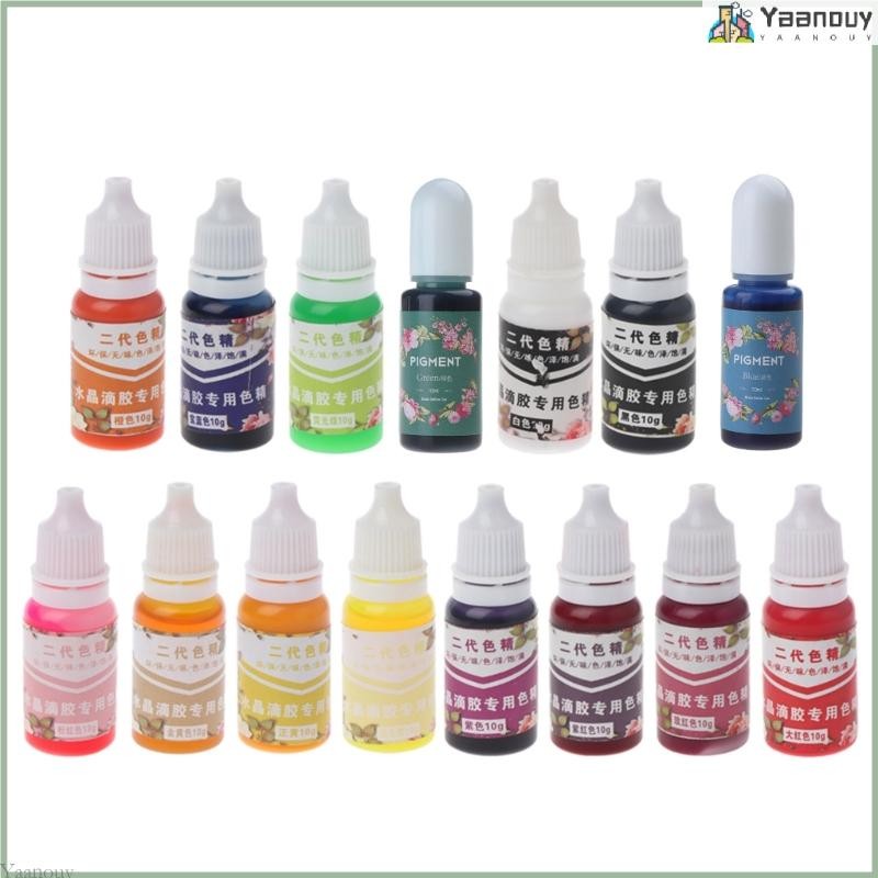 ยา สีเรซิ่นเข้มข้นสูง 15 สีสําหรับเครื่องประดับทําระบายสีเรซิ่น