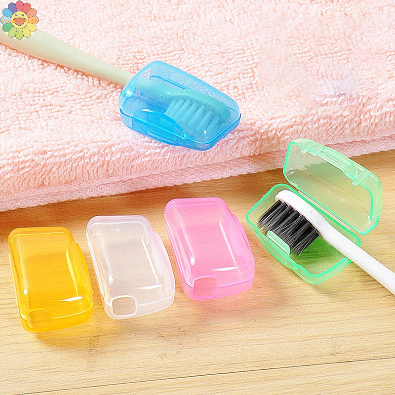 Gogo 5 ชิ้นผู้ถือแปรงสีฟันหมวกแบบพกพาหัวแปรงสีฟันกรณี Travel หัวแปรงสีฟันสําหรับ Home Office โรงแรมกลางแจ้ง TH