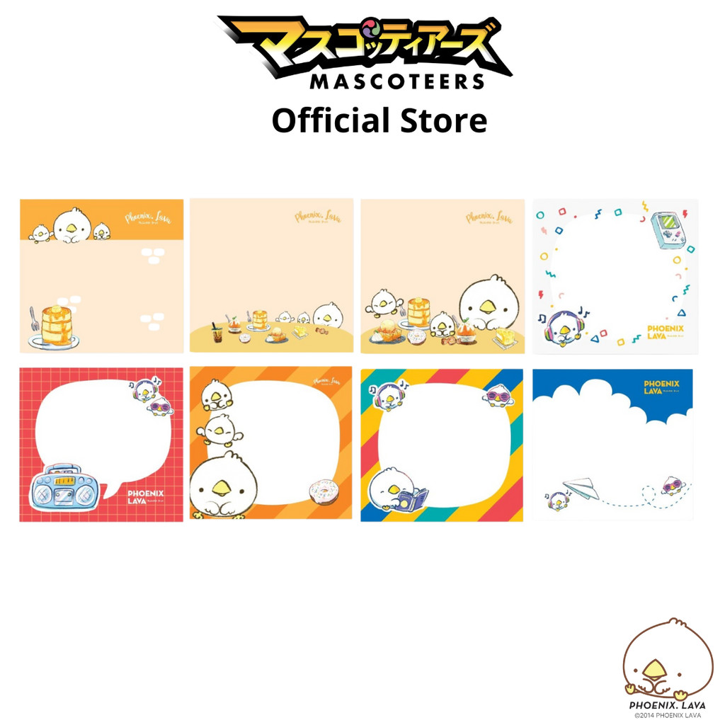 PHOENIX LAVA กระดาษโน๊ต memo pad 7.5x8cm