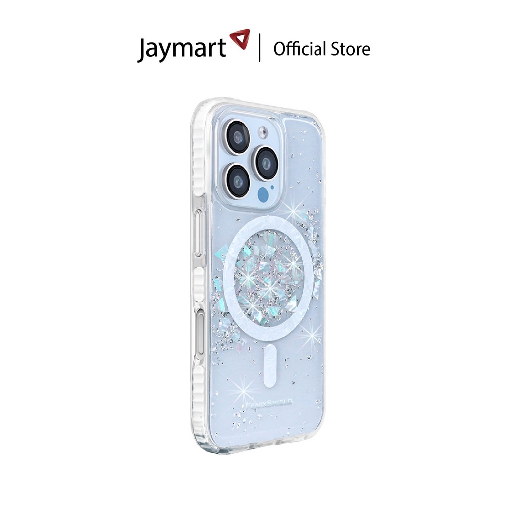 FenixShield Eleganz Silver Stardust with Magnetic (For iPhone 16 Pro / Pro Max) (สินค้าของแท้ By Jay