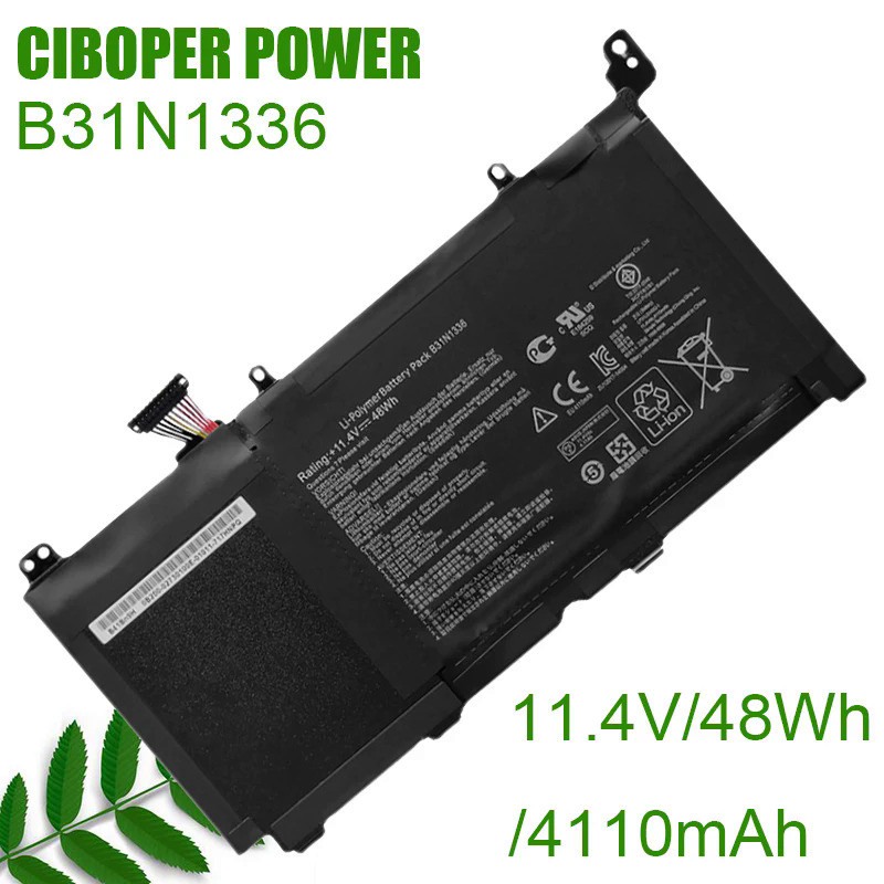 CP Original Battery B31N1336 11.4/48WH For VivoBook C31-S551 S551 S551L R553L R553LF K551LN V551L K5