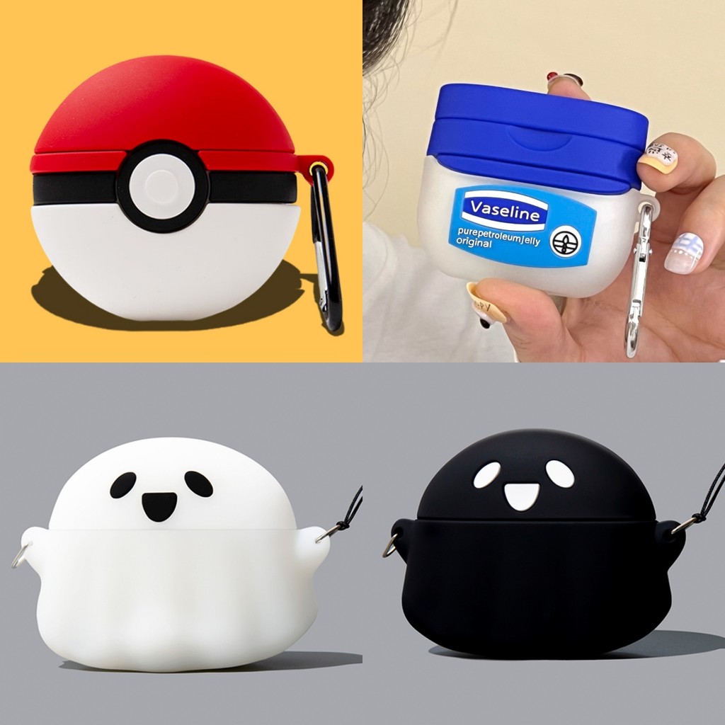 For Anker Soundcore R50i NC Case 3D Cute Ghost Soundcore P30i Silicone Soft Case Cartoon Vaseline Soundcore R50i NC Protective Cover