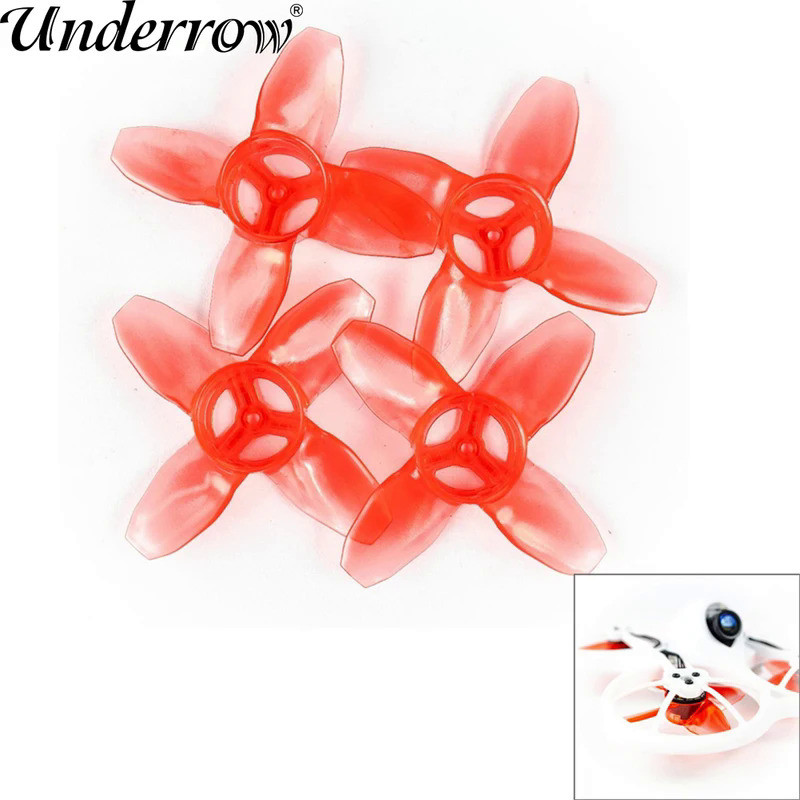 2 Pair Emax Avan Prop 4 Blade 40mm Propeller Emax Tinyhawk Propeller for Emax Tinyhawk RC Models Mul