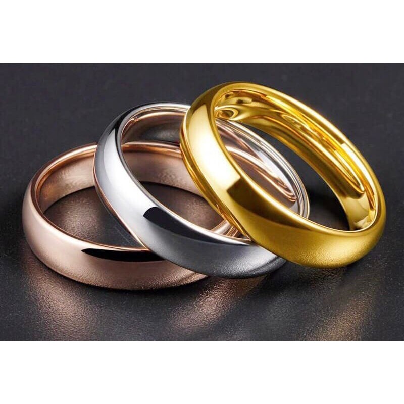 💍แหวนไทเทเนียมขอบมน แหวนสเตนเลส แหวนผู้ชาย แหวนผู้หญิง แหวนแฟชั่น มีขนาด 6-13 มม.