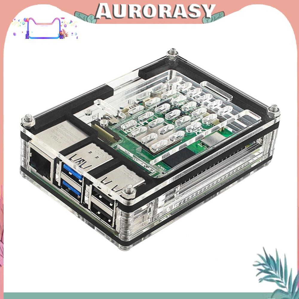 [AS] เคสอะคริลิคใสรองรับ Active Cooler Fit อย่างเป็นทางการสําหรับ Raspberry Pi 5 4GB/8GB