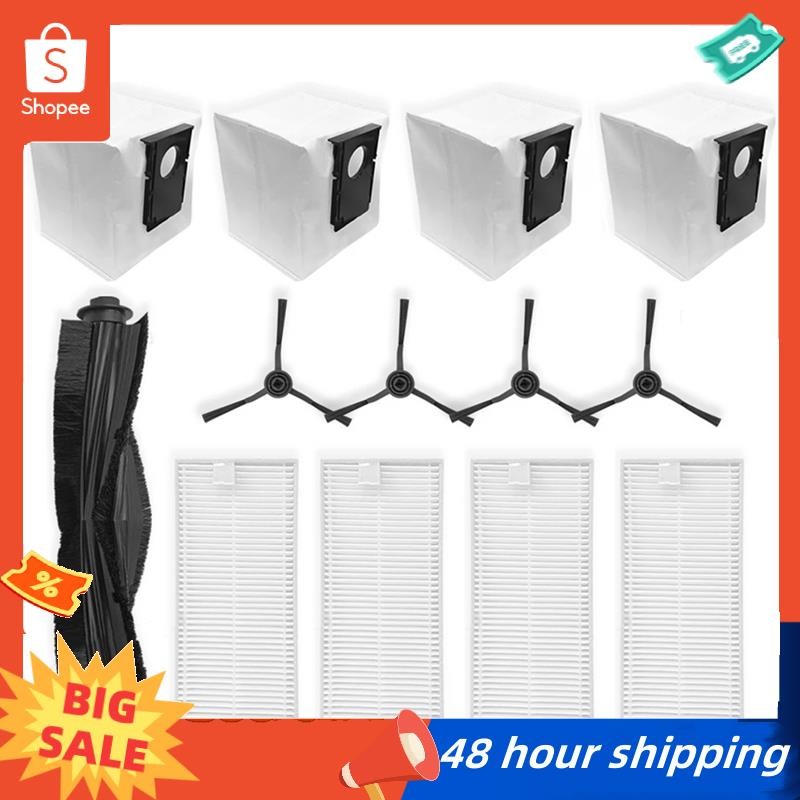 พร้อมสต็อก สําหรับ Eureka J20 / Midea W20 / W20 Pro หุ่นยนต์อะไหล่สูญญากาศหลักแปรงด้านข้าง Hepa กรอง