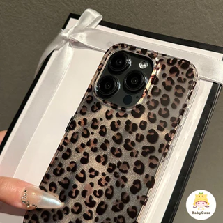 พิมพ์เสือดาวแฟชั่นนุ่ม เคสIPhone 11 13 15 Pro Max 7 8 Plus 14 12 Pro Max 14 11 12 Pro XR XS MAX X SE 14 Plus