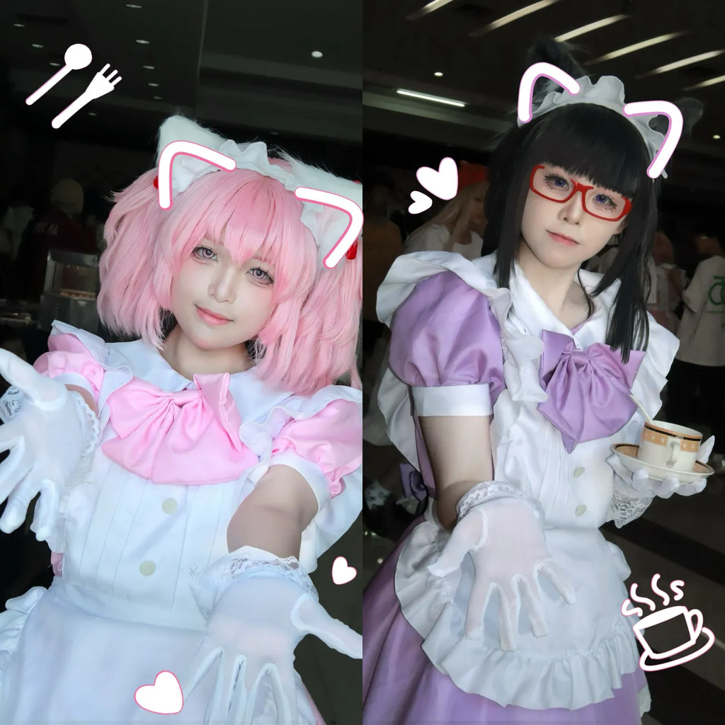 madoka magica cosplay แม่บ้าน เครื่องแต่งกาย คานาเมะ madoka cosplay homura akemi cosplay homora cosp