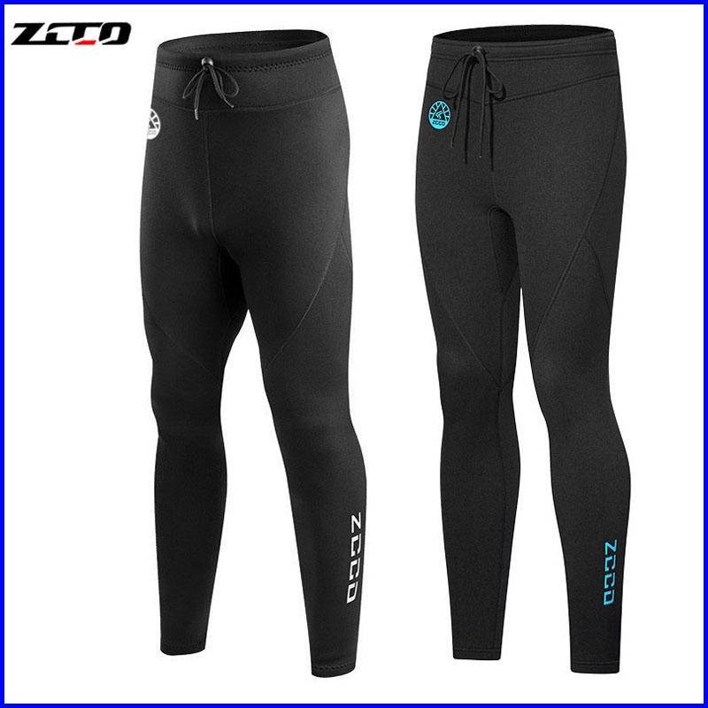 พร้อมสต็อก ZCCO 1.5มิลลิเมตรกางเกงดําน้ําผู้ชายผู้หญิงสไตล์ นีโอพรีน สองชิ้นซูเปอร์ยืดหยุ่นอบอุ่นเอว เชือกรูด ออกแบบกลางแจ้งท่อง