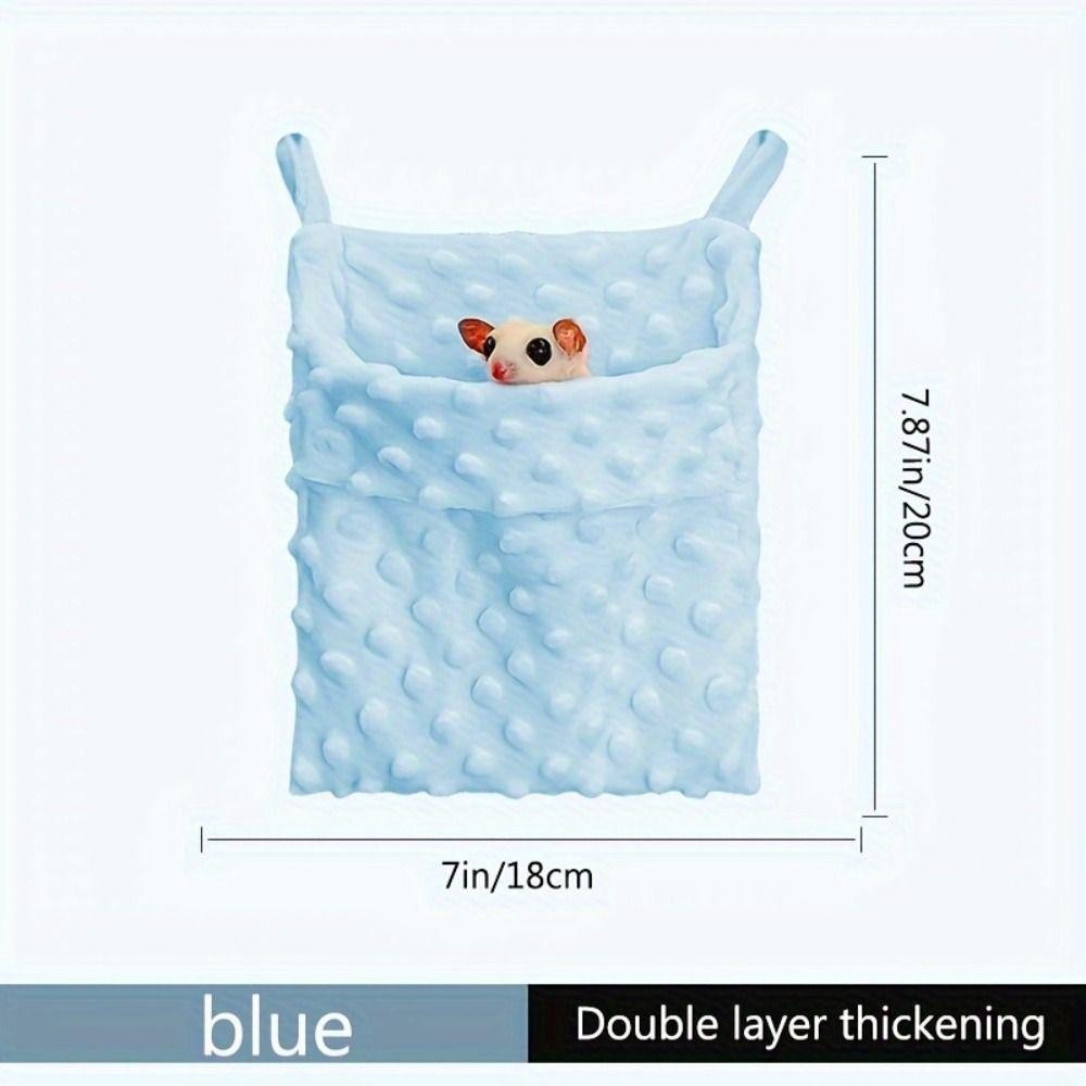 ยอนดร์ ที่นอนสัตว์เลี้ยงขนาดเล็ก,ตุ๊กตาอบอุ่นหนูแฮมสเตอร์แขวนรัง,อุปกรณ์สัตว์เลี้ยงถุงแกว่งสบายถุงนอนหนูแฮมสเตอร์นุ่มกระรอก - รูปที่ 6