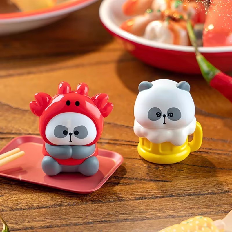 Toycity MR.PA จีนโลกโรงแรม Panda Series ตู้เย็นสติกเกอร์กล่องตาบอดของเล่น Kawaii อะนิเมะ Action Figure Caixa Caja Surprise