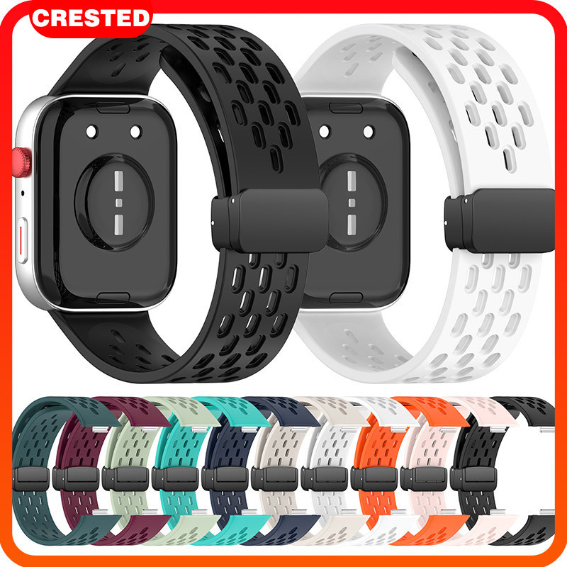 สายยางแม่เหล็ก For Huawei Watch Fit 5 4 3 / 5 4 Pro สายกีฬาซิลิโคนเปลี่ยนสายรัดข้อมือสำหรับ Smartwatch Huawei Fit 3