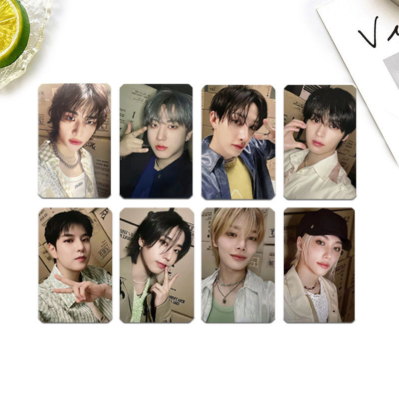 8-14pcs STRAY KIDS ATE Lomo การ์ด ODINARY GO LIFE Starriver ALD mp K4 Photocards YUNJIN BANGCHAN LEE