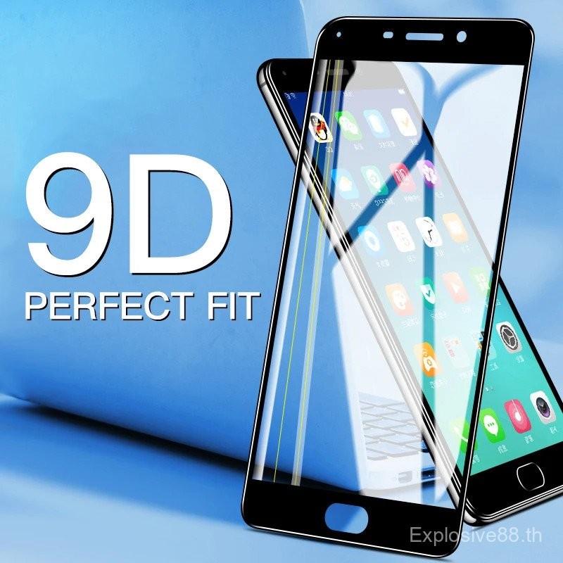 VIVO v2029 v2030 v2024 v2025 v2026 v2042 qel6 v2031 9D กระจกนิรภัยแบบเต็มหน้าจอครอบคลุมฟิล์มสีดำสำหร