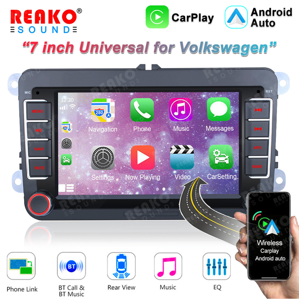 REAKOSOUND Android 12 สําหรับ Volkswagen VW Skoda Octavia Passat Tiguan Touran GOLF POLO รถวิทยุสเตอริโอมัลติมีเดีย Player Carplay