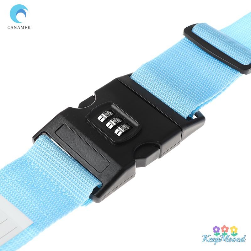 Keepmoved 1 PC กระเป๋าเดินทางกระเป๋าเดินทาง Secure Lock เข็มขัดสายรัดไนลอนทนทานใหม่
