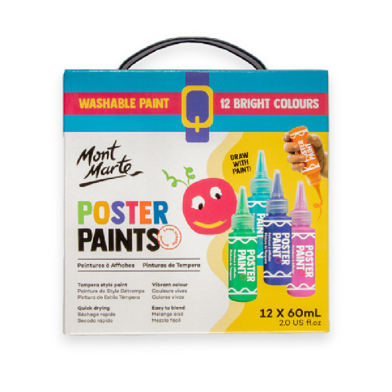 MONT MARTE สีโปสเตอร์ 12สี x 60มล. รุ่น MPST6004