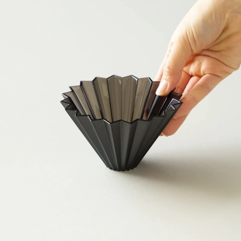 ORIGAMI Coffee Dripper Air S (for 1-2 cups) Resin Lightweight Black, Made in Japan