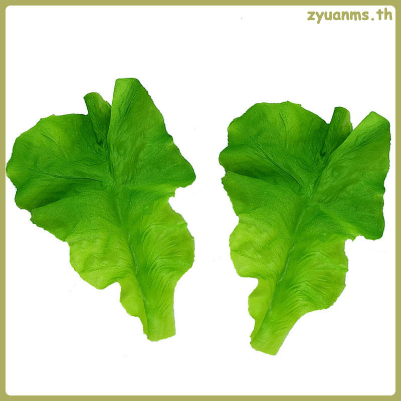 2 ชิ้นผัก Greenery Decor เหมือนจริง Adornments Pvc ผักกาดหอมกะหล่ําปลีจีน 15.8X11 ซม.zyuanms