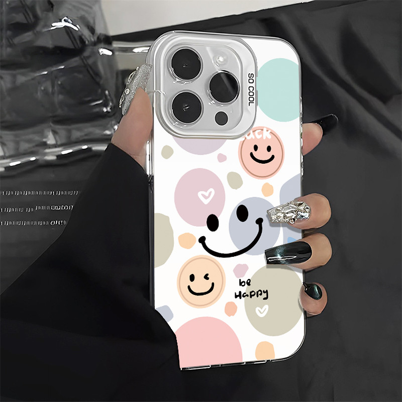 หรูหราเคสแข็ง รอยยิ้มน่ารัก เคสvivoY17 Y15 Y16 Y36 vivoY20 Y50 Y33T Y01 Y02 Y21 Y22 Y35 Y27 Y78 Y51 Y31 Y91 เคสน่ารัก