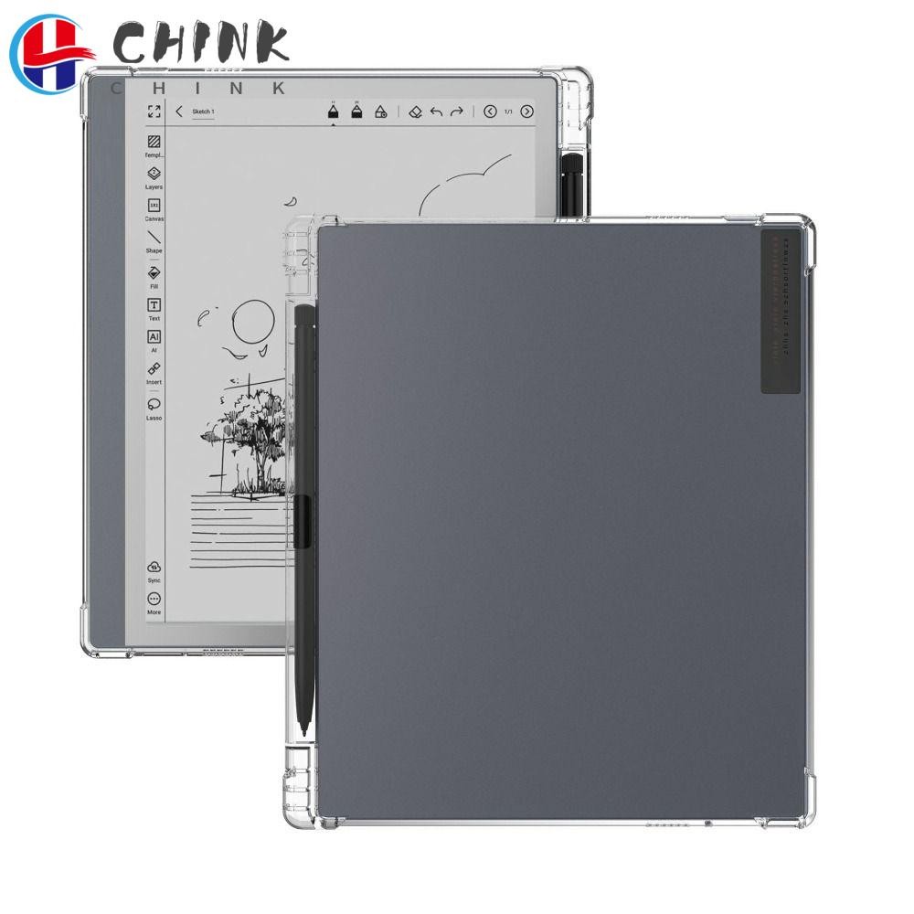 Chink E-Reader Cover,โปร่งใสถุงลมนิรภัยE Inkแท็บเล็ต,น้ําหนักเบาTPU Soft Ultra Thin ePaperเกราะป้องกันสําหรับBoox GO/Palma/Note Air 3 C/X3