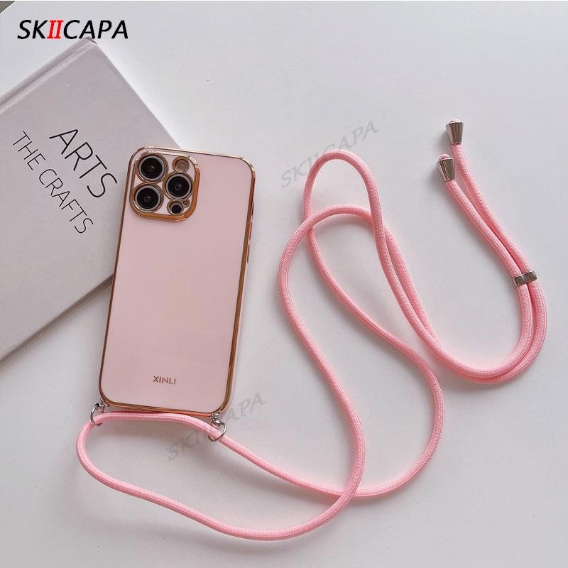 สําหรับ Xiaomi 14T Pro Mi 14T Crossbody สร้อยคอสายไฟ Lanayrd ชุบเคสโทรศัพท์สําหรับ Xiaomi 14 ULTRA 13T 12T 11T Pro 13lite Electroplated ซิลิโคน ราคา ถูกที่สุด ดีลบีเคเค แกลเลอรีภาพที่ 8