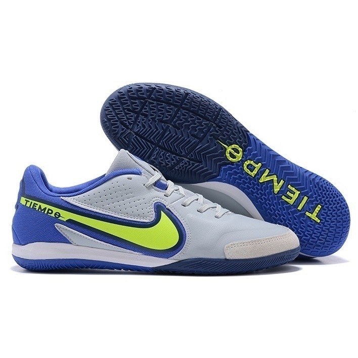 Nike Tiempo Legend 9 Elite IC ราคาถูกรองเท้าฟุตซอลรองเท้าฟุตบอลในร่มหนังแท้สำหรับผู้ชาย