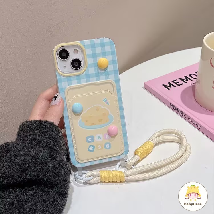 สร้อยข้อมือกริดแฟชั่นหวานแฟชั่นหวาน เคสไอโฟน 11 16 13 15 12 14 Pro Max 7Plus 8Plus XR X XS Max 7 16 8 15 14 Plus SE 2020 - รูปที่ 5