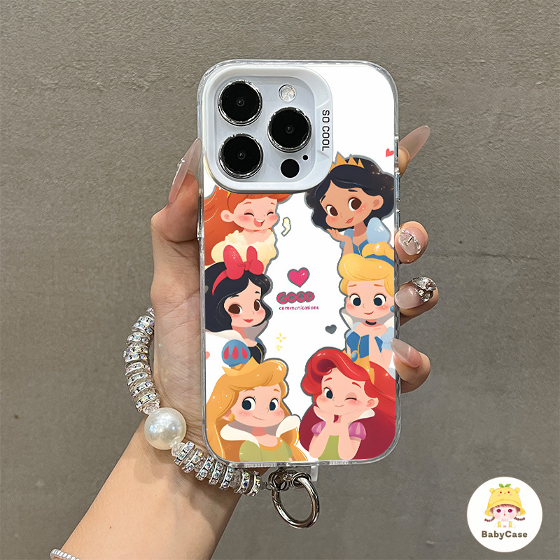 เจ้าหญิงหวานตลกนุ่ม เคสIPhone 16 11 13 15 Pro Max 12 14 Pro Max XR 7Plus 11 Pro Max X XS Max 16 8 7 15 14 Plus SE 2020