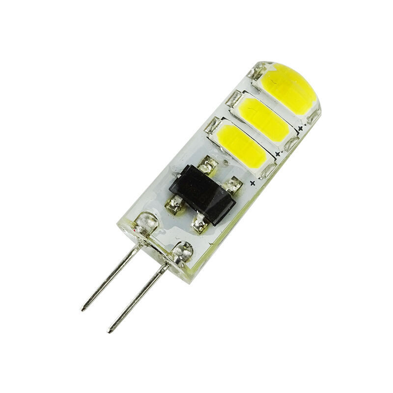 Bzstb หลอดไฟ LED หรี่แสงได้ 1.5W G4 DC12V แสงสีขาว Warm Light 6SMD แรงดันไฟฟ้าต่ํา DC ปลั๊กขนาดเล็กหลอดไฟ