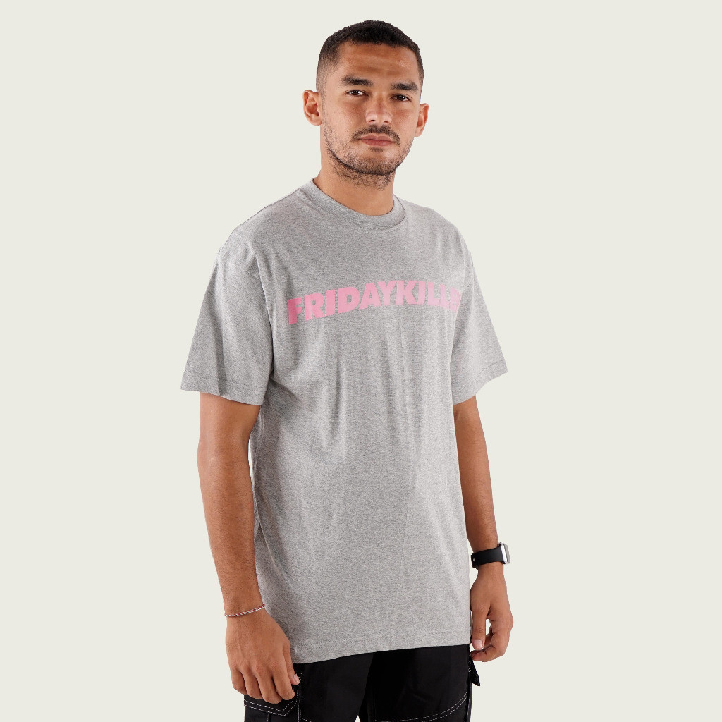 เสื้อยืดสําหรับผู้ชาย SHORT-SLEEVED SIMPLE GREY FRIDAY KILLER | CORE TEMP MISTY
