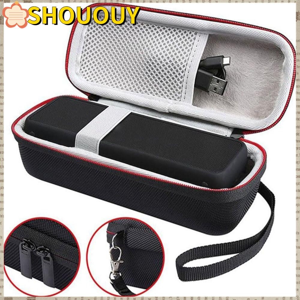 Shoouhy กระเป๋าเก็บลําโพงบลูทูธ,กระเป๋าถือป้องกันรอยขีดข่วนแบบแข็ง,กล่องใส่แพ็คเกจกันกระแทก EVA แบบพกพาที่ทนทานต่อการสึกหรอสําหรับ Anker Soundcore 2/3