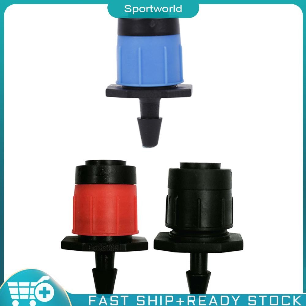 Sportworldin Stock 20/100pcs ปรับชลประทาน Dripper Sprinkler 4/7 มม.ท่อรดน้ํา Micro Drippers บ้านสวนการเกษตรชลประทานระบบ