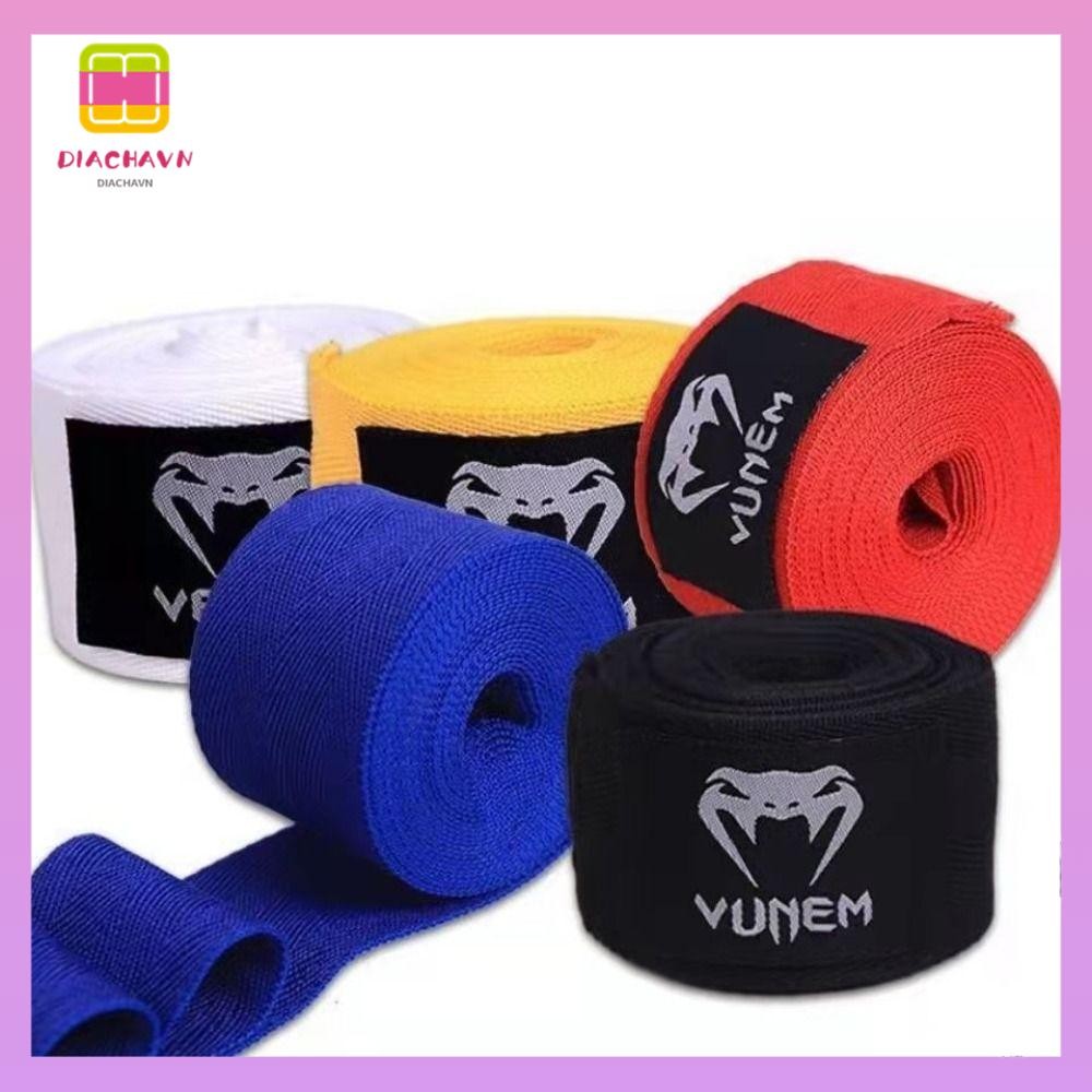 DICHAVN Boxing Wraps, Cotton Black Red White Blue Yellow Soft Bracelets, Breathable 1.5m//5m Wraps B