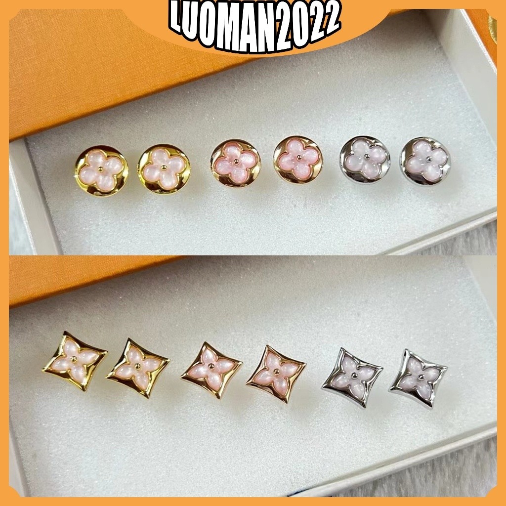LV Louis Vuitton round Powder Earrings