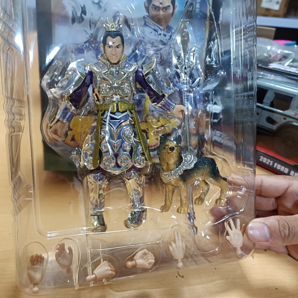 Spot Black Myth Monkey King Hand-ON Journey to the West Series Model Erlang God Roaring Dog Joint สายรัดที่เคลื่อนย้ายได้อาวุธที่ถอดออกได้10.13