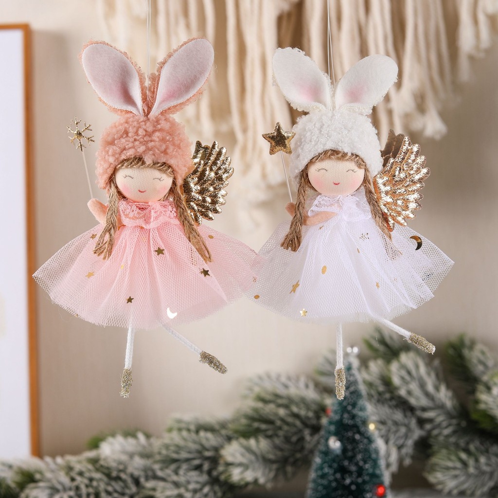 น่ารัก Sweety Christmas Angel ตุ๊กตา Oranments ต้นคริสต์มาสแขวนจี้ DIY Merry Christmas Home Decor เด็กใหม่ปี YearGifts