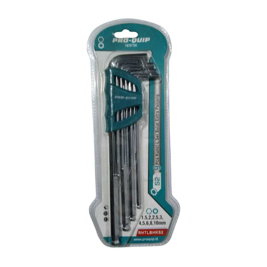 PRO-QUIP Newtek S2 ชุดประแจรูปตัว L ยาวพิเศษ 9 ชิ้น