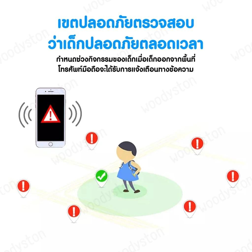 【พร้อมส่ง】นาฬิกาเด็ก เมนูไทย Q88S GPS สมาทวอช นาฬิกาข้อมือ ยกได้หมุนได้ นาฬิกากันเด็กหาย ติดตาม พร้อมส่ง รูปที่ 4