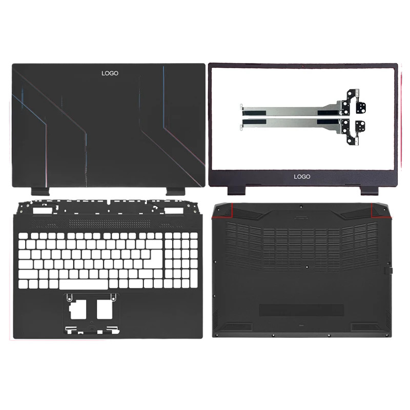 ใหม่สำหรับ ACER Nitro 5 AN515-58 58g AN515-46 52SM 50J2 N22C1แล็ปท็อป LCD ปกหลังด้านหน้า BEZEL palmrest ด้านล่างบานพับ