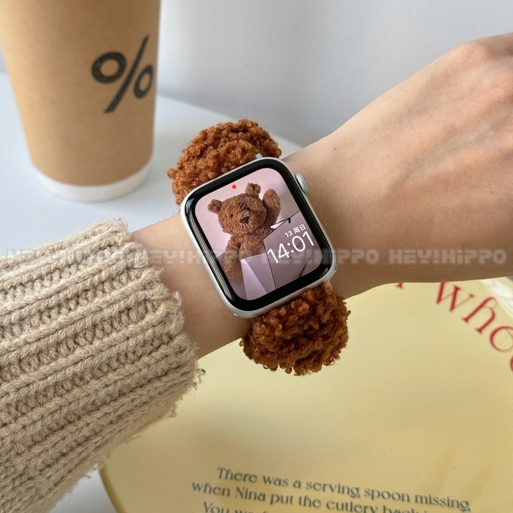 สายปุยเหมาะสําหรับสมาร์ทวอทช์ซีรีส์ 10/9/8/7/6/5/SE/4 เหมาะสําหรับ iwatch 49/46/45/44/42/41/40/438/8mm
