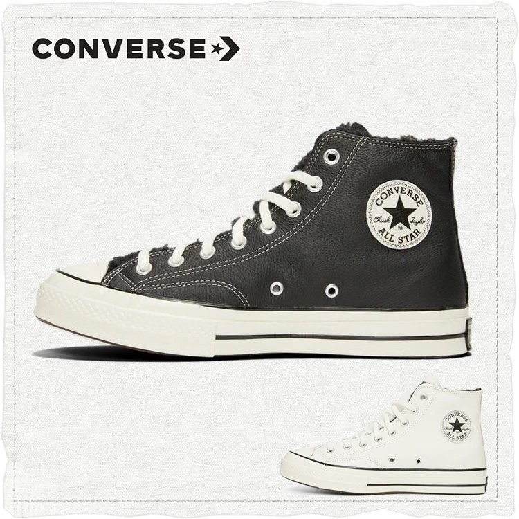 ฤดูใบไม้ร่วงและฤดูหนาวรุ่นใหม่ Converse Chuck 1970S รองเท้าผู้ชายหนังหุ้มข้อสูงรองเท้าผู้หญิงรองเท้า