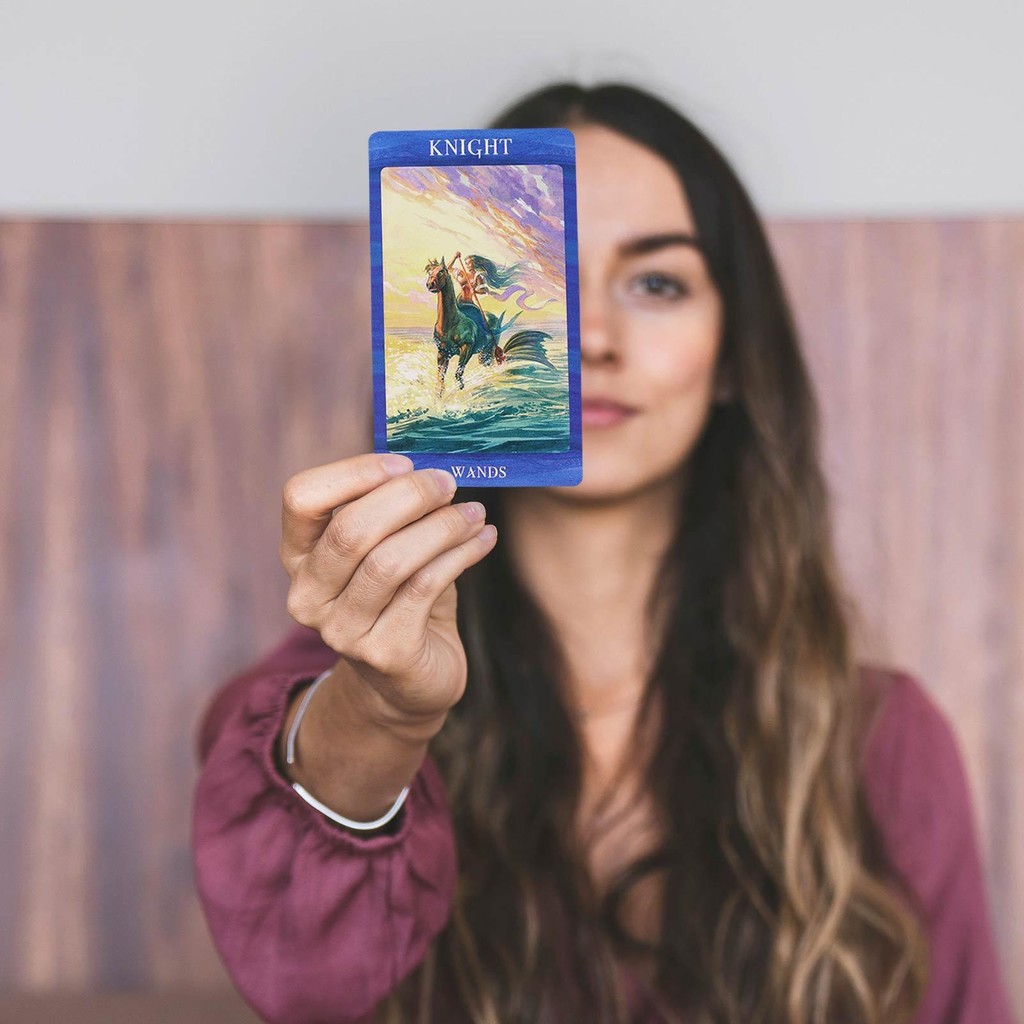 Tarot Deck ชุดไพ่ทาโรต์ภาษาอังกฤษชุดไพ่ทาโรต์แบบพกพาเกมกระดานตลก Spirit Tarot Deck เกมลึกลับ noath